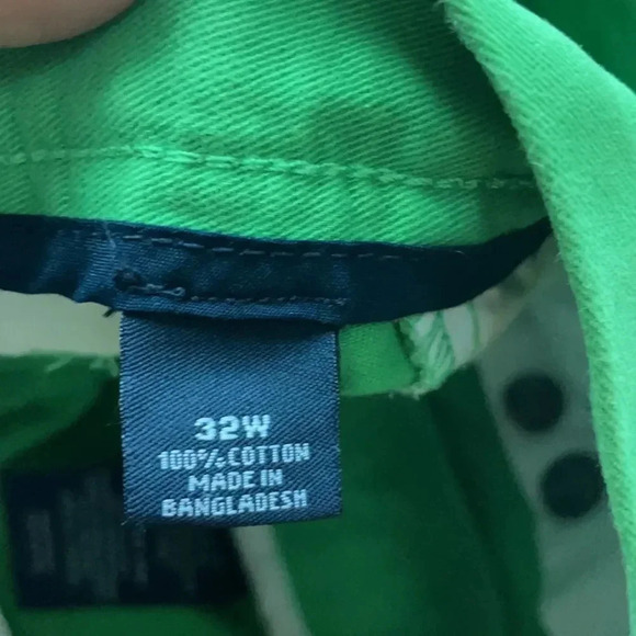 Nautica 9” deck short Green 9” Cotton Men’s size 32 Preppy Flat front - Picture 8 of 11